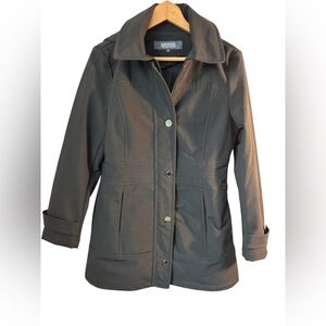 Kenneth Cole Winter Coat Women’s Medium Black Hooded Warm Jacket Snow Rain